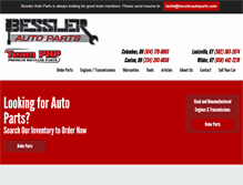 Tablet Screenshot of besslerautoparts.com
